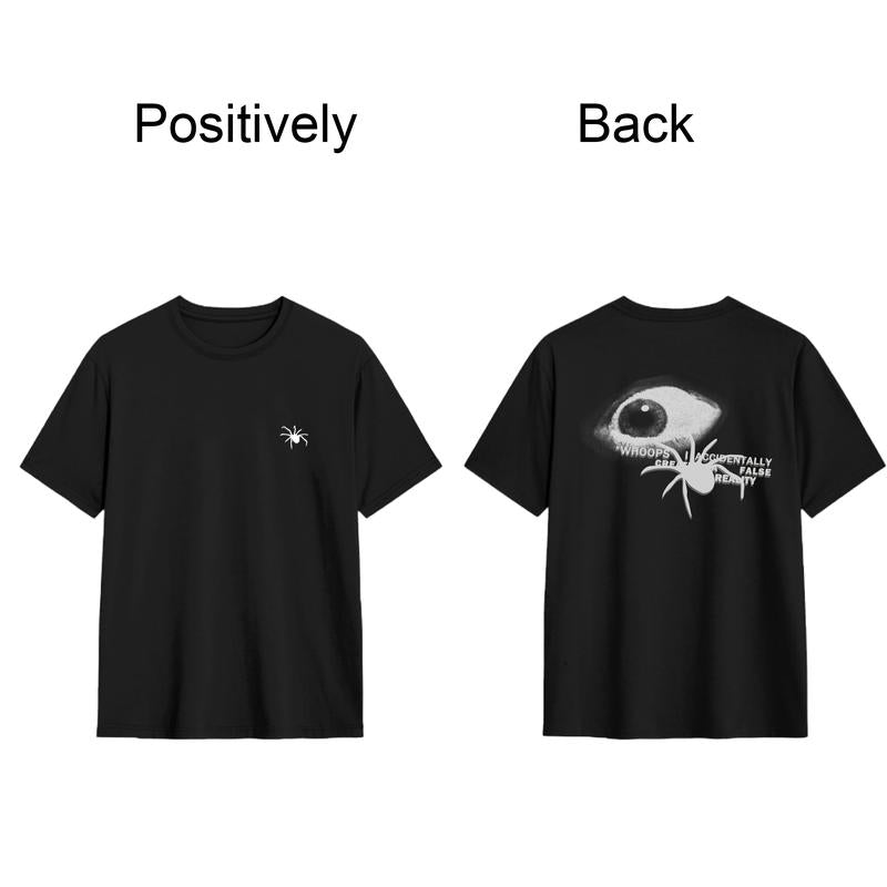 t-shirt y2k American Vintage Y2K Cotton Short T-Shirt Printed Round Neck Teenage Street Style Tops Kaos