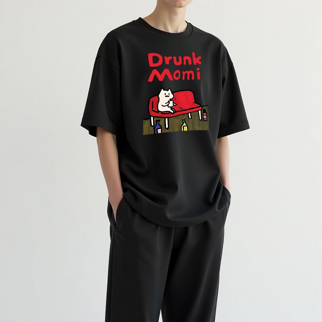 Cotton short-sleeved printed round neck funny teenagers men and women models loose tide T-shirt
