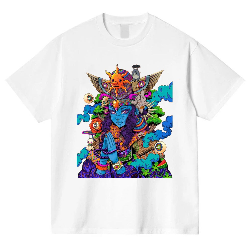 【Unisex】Oversized Wisdom T-Shirt, Oversized T-Shirt, Black, Unisex - Combed Cotton 20s
