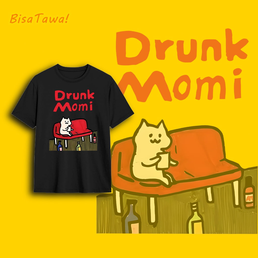 Cotton short-sleeved printed round neck funny teenagers men and women models loose tide T-shirt