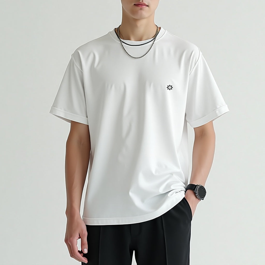 tees vintage Kaos Unisex Gaya Sastra Y2K Mode Kontemporer Kaos Katun Baju Hitam