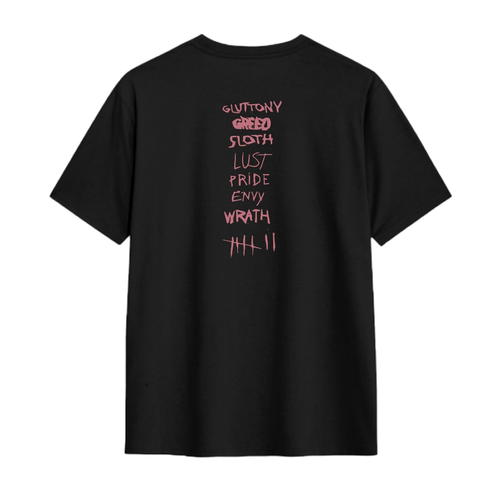 Cotton short T-shirt Cold Y2K style Printed round neck Teenagers High Street influx of tops