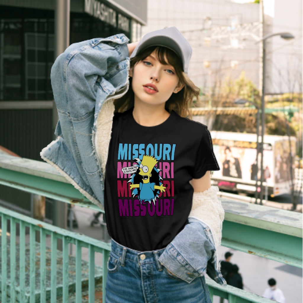 Cartoon Simpson cotton short T-shirt printed round neck young men and women with the same models