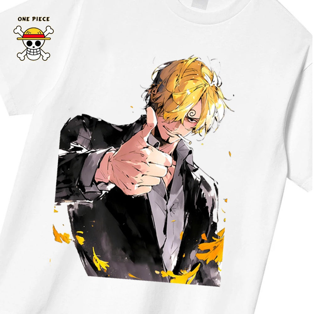 Ctsyyds Lobin Kaos Pria T-shirt Baju Kaos Oversize | Anime Raja Pencuri（One PieceKulit Putih | Vintage Longgar Kaos Washed Pria Baju