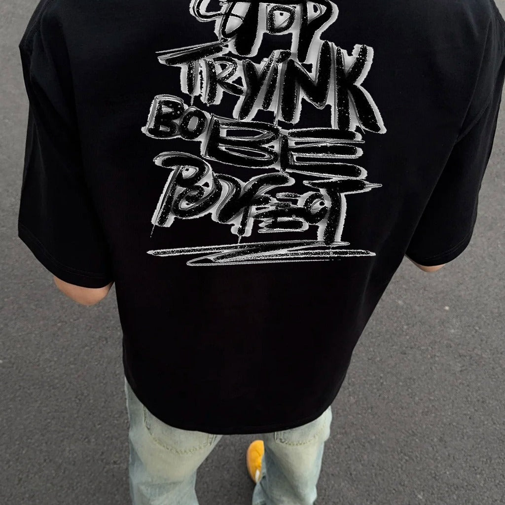 baju mas boy gwsm Huruf besar Kaos bergambar trendi  Cocok untuk anak laki-laki dan perempuan