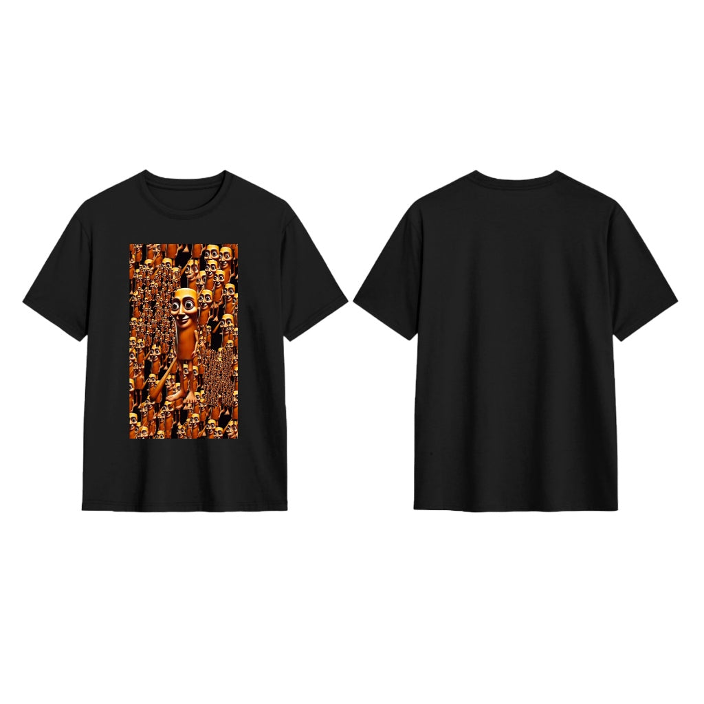 tung tung sahur kaos Kaos Cetak Lucu untuk Pria dan Wanita  Distro Baju Pendek Dewasa