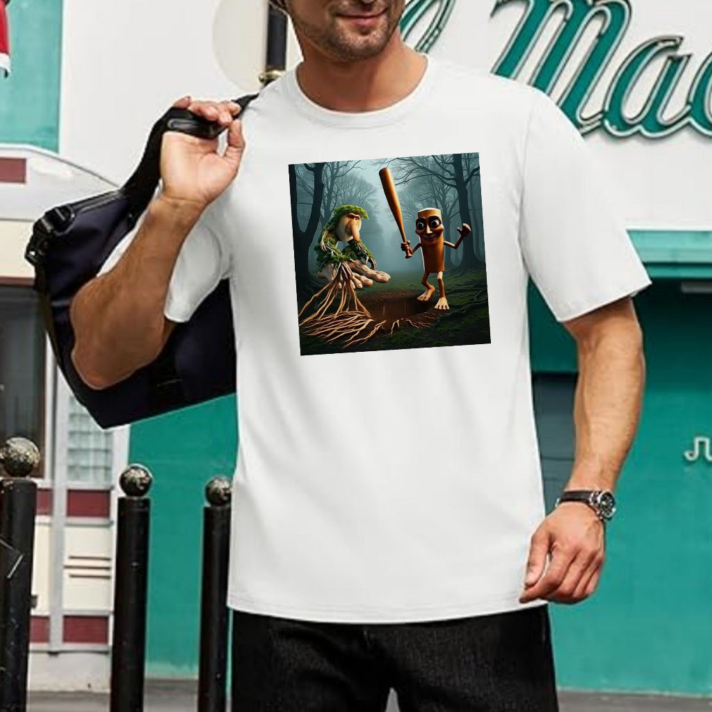 kaos anomali cowok Tung Tung Tung Sahur T Shirt  T Shirt Men's