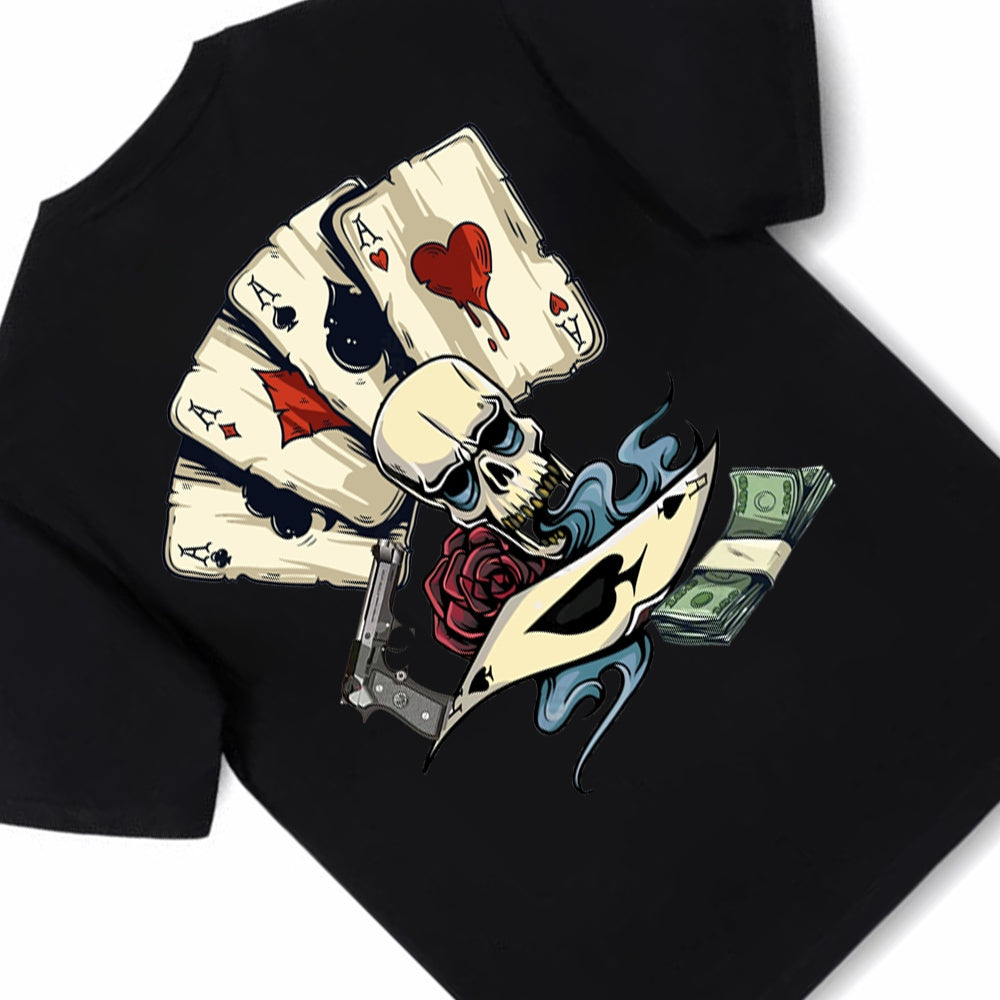Oversized Wisdom T-Shirt, Oversized T-Shirt, Black, Unisex - Combed Cotton 20s