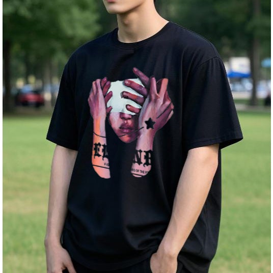 Oversized Box Fit T-Shirt Collection 'All We Have is Now' in Black & White – Cotton Combed 20s