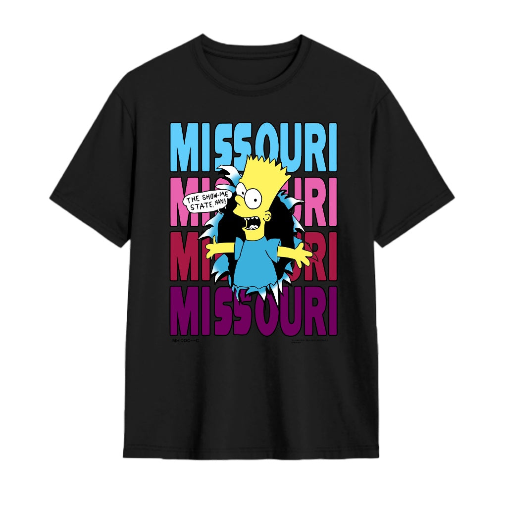 Cartoon Simpson cotton short T-shirt printed round neck young men and women with the same models