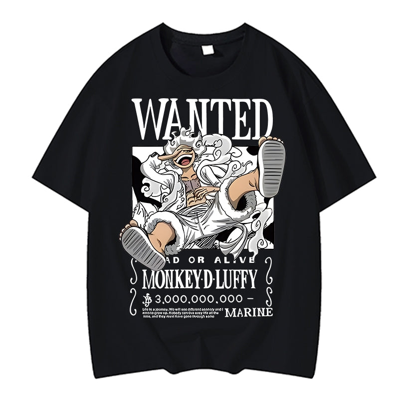 Men's T-Shirts, Unisex Style. Trendy Brand Pirate Luffy T-Shirts with Fashionable Front Design.