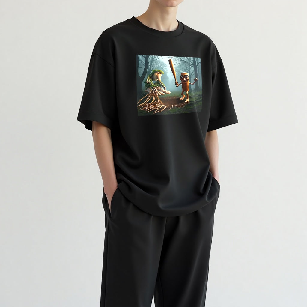 kaos anomali cowok Tung Tung Tung Sahur T Shirt  T Shirt Men's