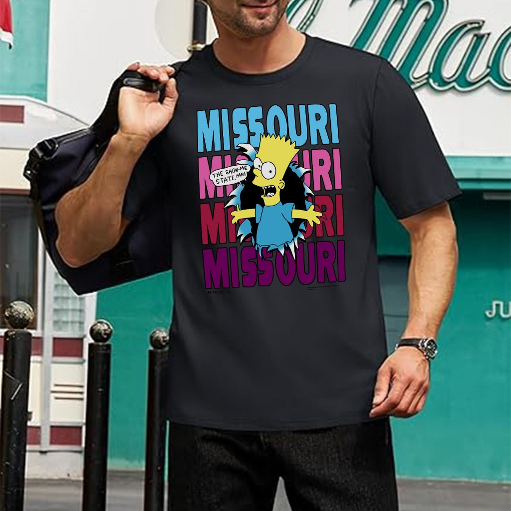 Cartoon Simpson cotton short T-shirt printed round neck young men and women with the same models