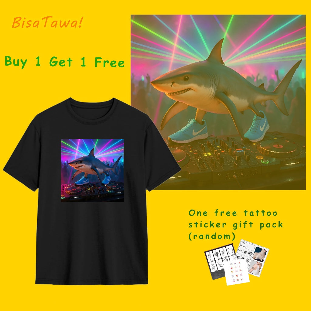 Tung Tung Tung Sahur Meme Lucu Kaos Lucu Kaos Lengan Pendek Lucu Atasan Pria